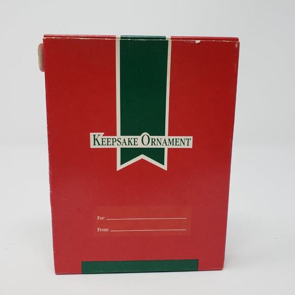 1989 Hallmark Festive Year Acrylic Holiday Christmas Ornament - Picture 2 of 4